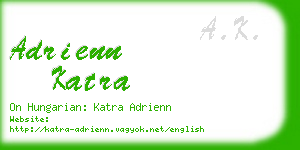 adrienn katra business card